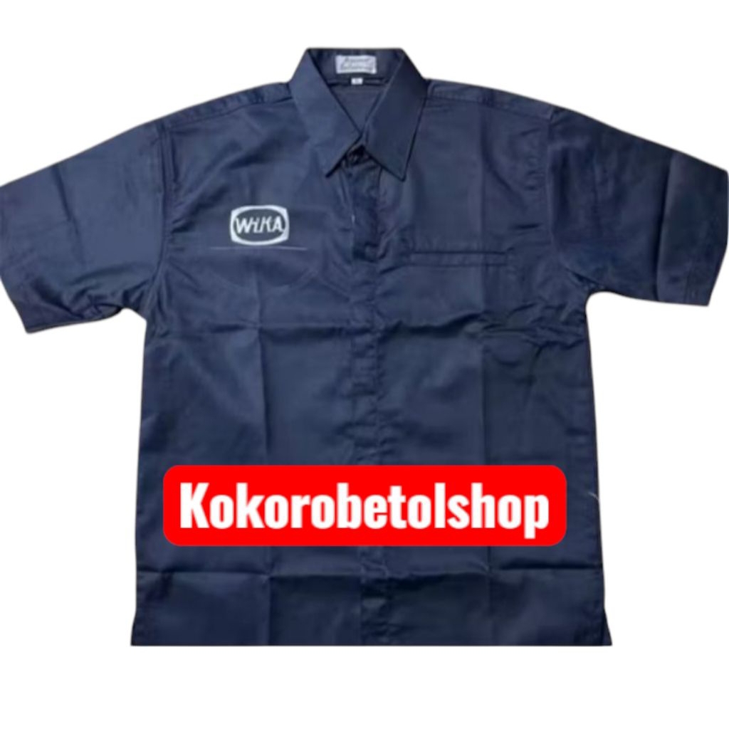 KEMEJA ATASAN PT WIKA COSTUM BORDIR KEMEJA PDH KANTONG SATU PDK