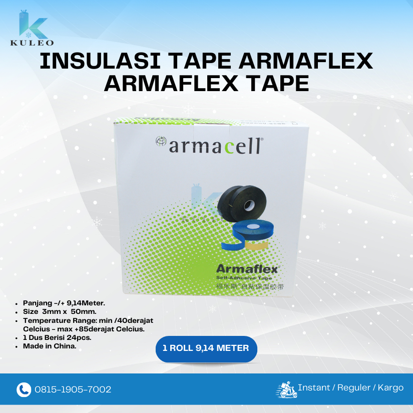 Insulasi Tape Pipa AC / ARMAFLEX Tape / Isolasi Pipa AC