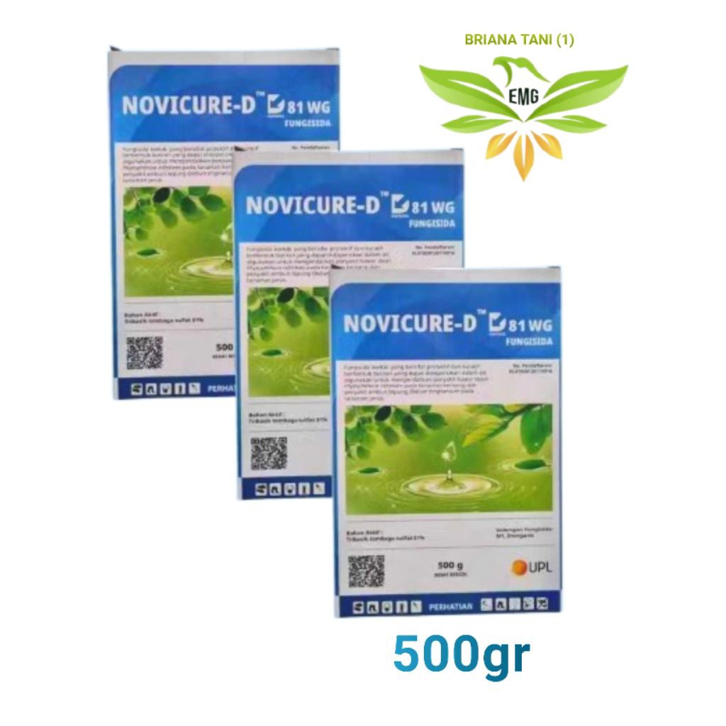 Novicure-D WG 81 500gr Tribasik Tembaga Sulfat 81% Bakterisida Fungisida UPL