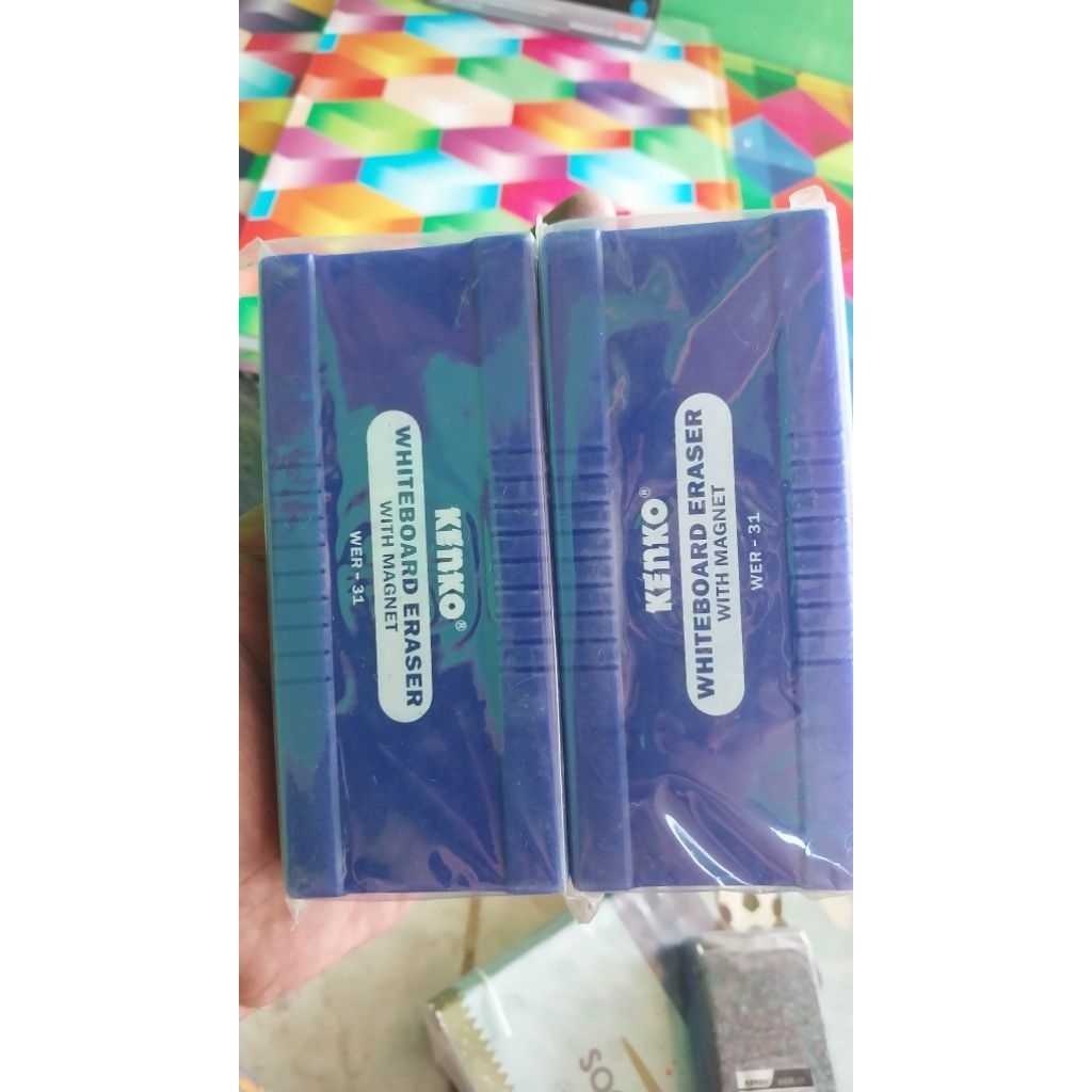 

White Board Eraser With Magnet Kenko WER-31/ Pengahapus spidol/ Penghapus Papan Spidol dengan Magnet Kenko