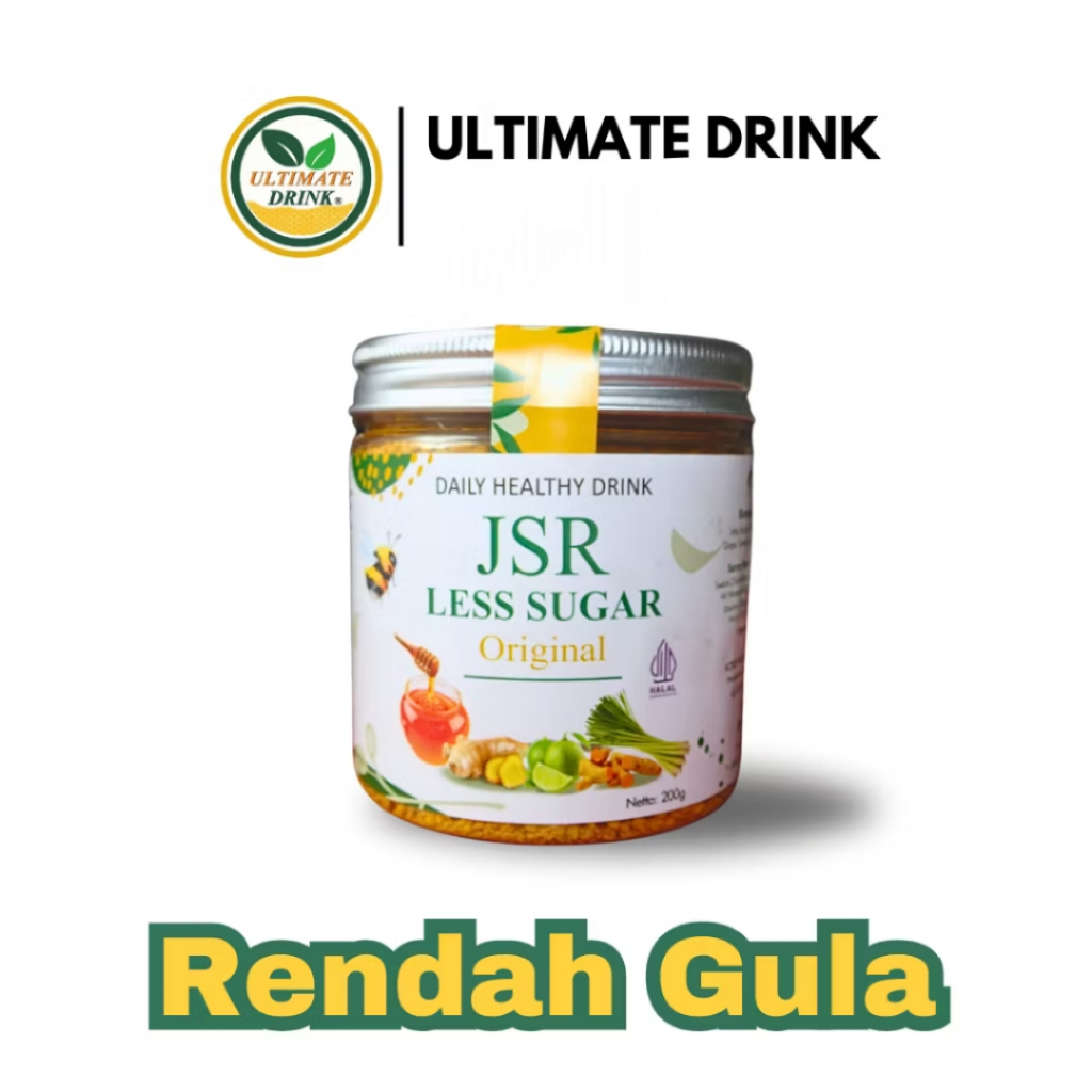 

Ultimate Drink JSR LESS SUGAR 200gr Rempah Herbal Rendah Gula Bubuk Kunyit Jahe