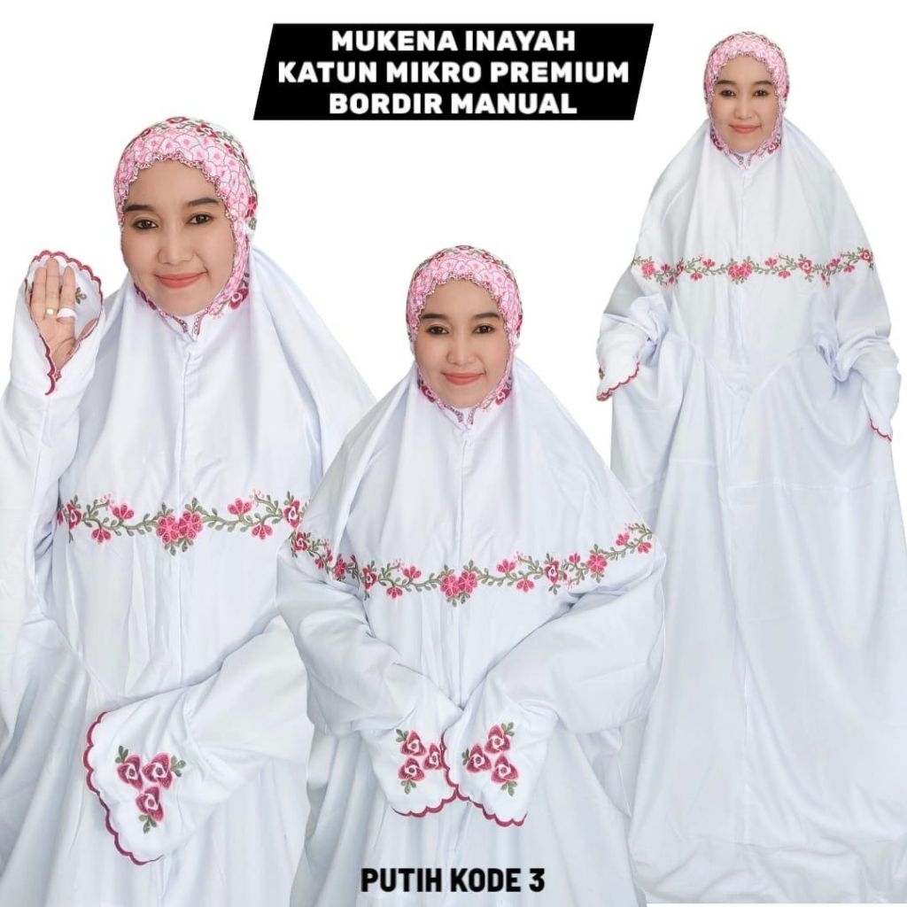 MUKENA INAYAH TERUSAN MATT KATUN MIKRO PREMIUM
