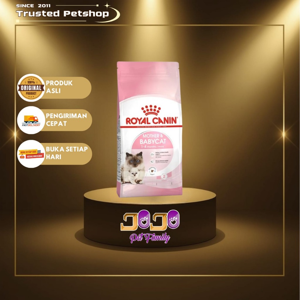 Royal Canin Mother & Baby Cat 2kg - Makanan Kucing Induk Menyusui & Bayi - Kitten 1- 4 Bulan