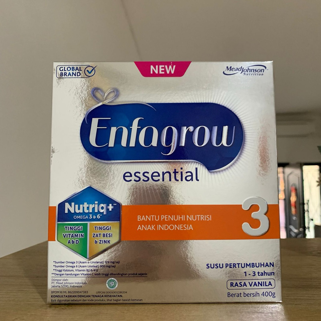 

Enfagrow Essential 3 Susu Formula Anak 1 - 3 Tahun 400 gr