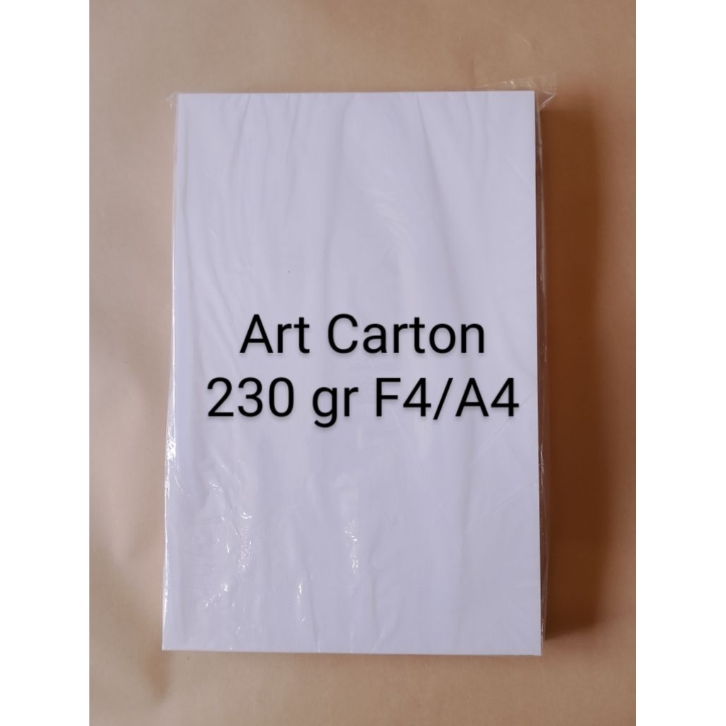 

(100 lbr) Art Carton 230 gr ukuran Folio F4 Fl A4 Sampul