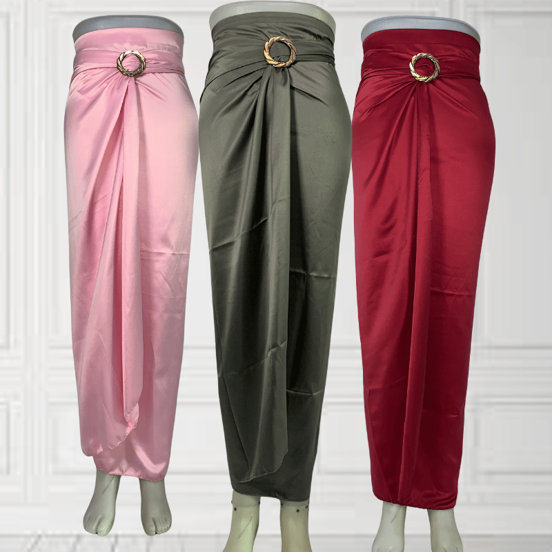Rok Lilit Polos Maxi Skirt – Bawahan Kebaya Modern Muslimah Kekinian