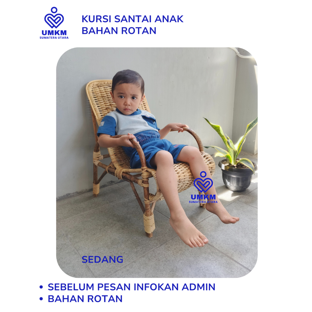 Kursi Santai Anak / kursi santai rotan / kursi rotan / kursi santai anak / rotan / kursi rotan sedan