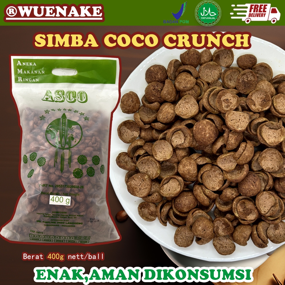 

400gram Snack Simba Coco Crunch/Choco Chips/Koko Krunch Coco Crunch Coco Sereal Coklat Puff Chocolate