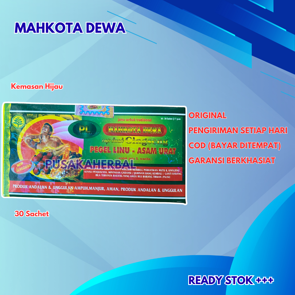 

Mahkota Dewa Original Serbuk Pegel Linu Asam Urat Original 20 Sachet
