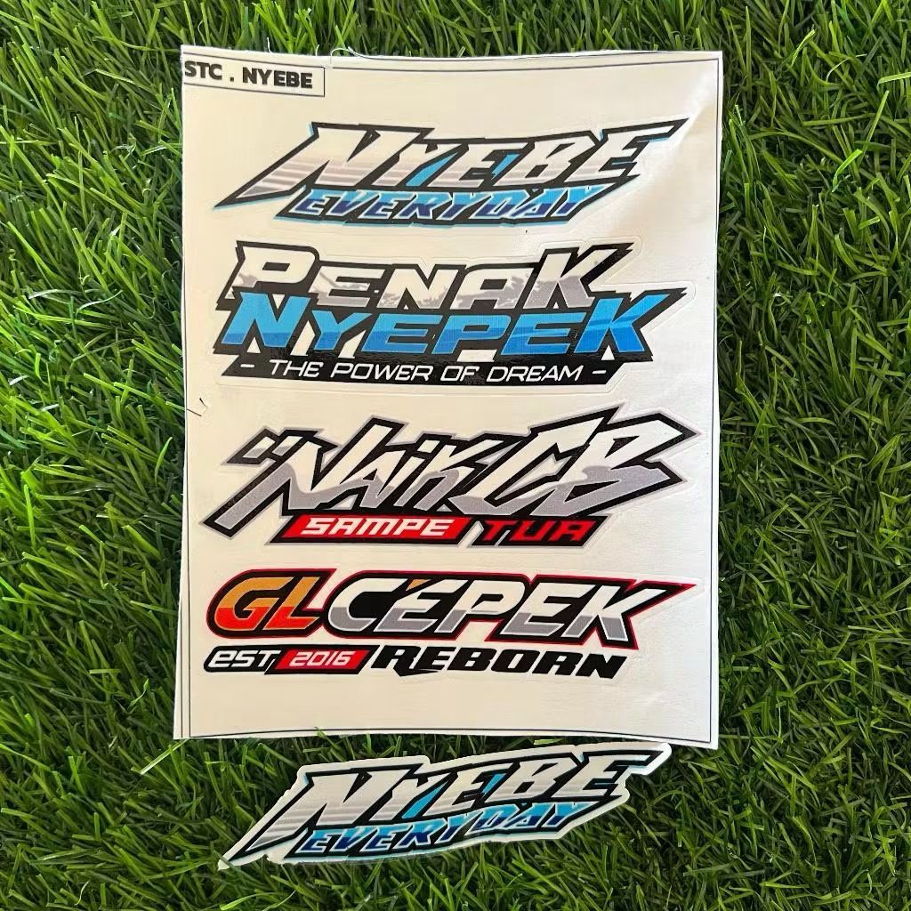 

Sticker Pack Sticker Aesthetic Anti Air untuk Personalisasi Laptop, HP, Koper dan Helm (24)