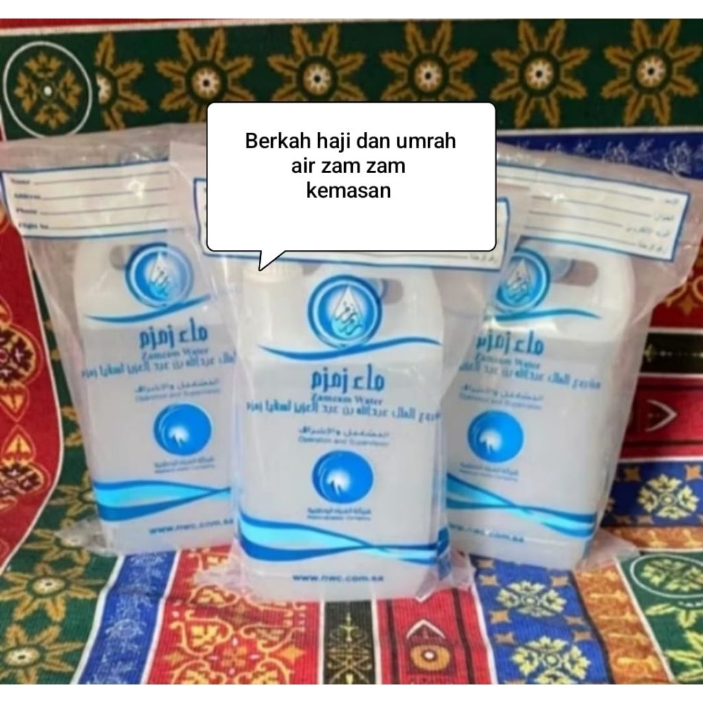 

air zam zam kemasan jerigen 5LT premiyum