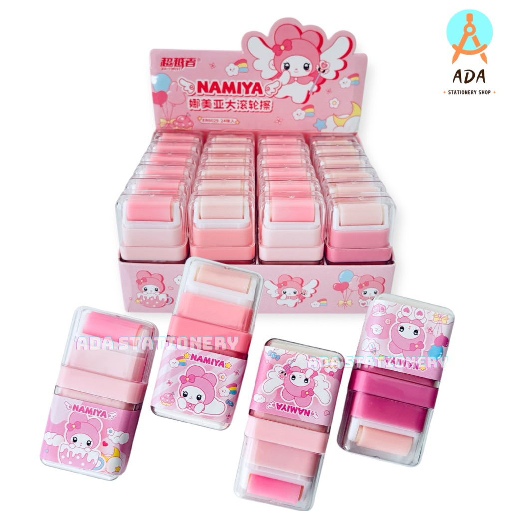 

PENGHAPUS ROLL LUCU/ ERASER LUCU DENGAN ROLL PEMBERSIH