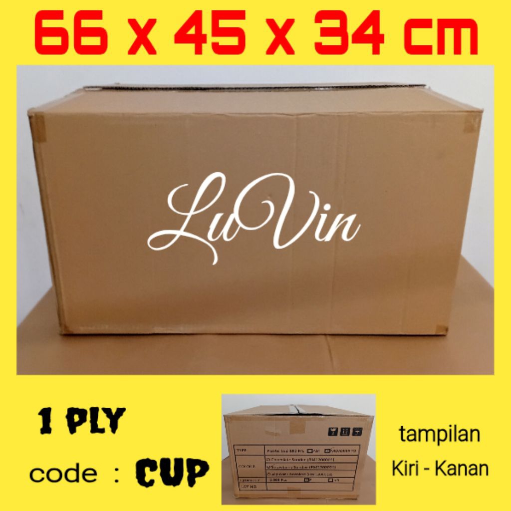 

Kardus Box Besar CUP uk.66x45x34 cm u packing jumbo dan pindahan rumah