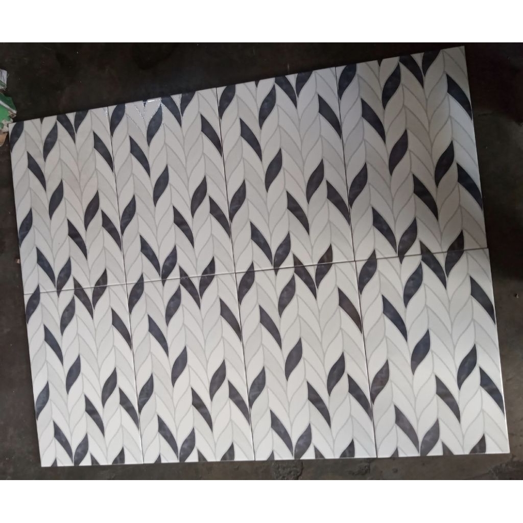 keramik dinding kamar mandi dapur kamar tidur rumah ASIA 25x40 ERICA BLACK