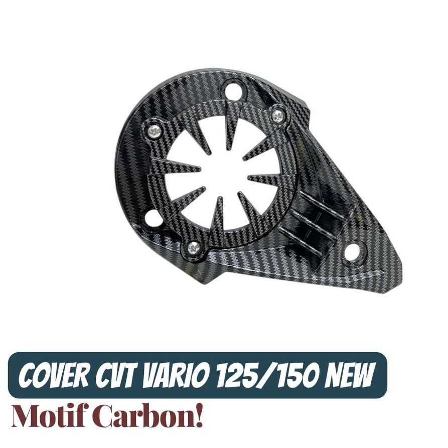 Cover Cvt Vario 125/150 New Karbon Tutup Cvt + Lampu Motor Vario 125, Vario 150