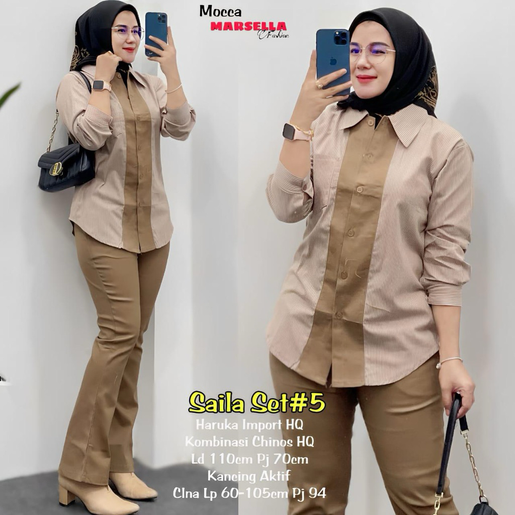 SAILA SET MARSELLA//LAIVA SET MARSELLA//ARUNA TOP ORI AL FASHION