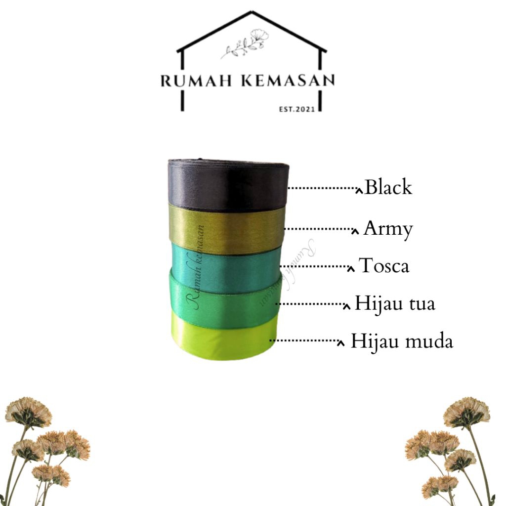 

pita satin roll (kurang lebih 20m)