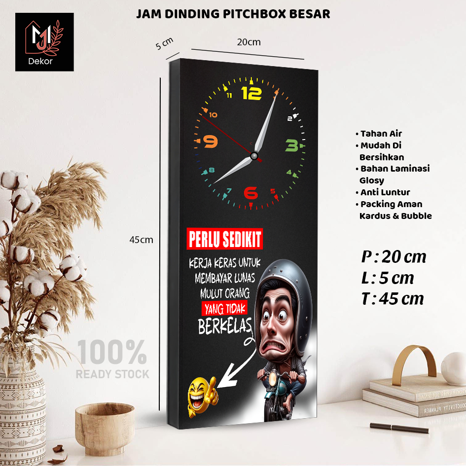 Jam Dinding Quotes Sindiran Dunia Kerja Hiasan Dinding