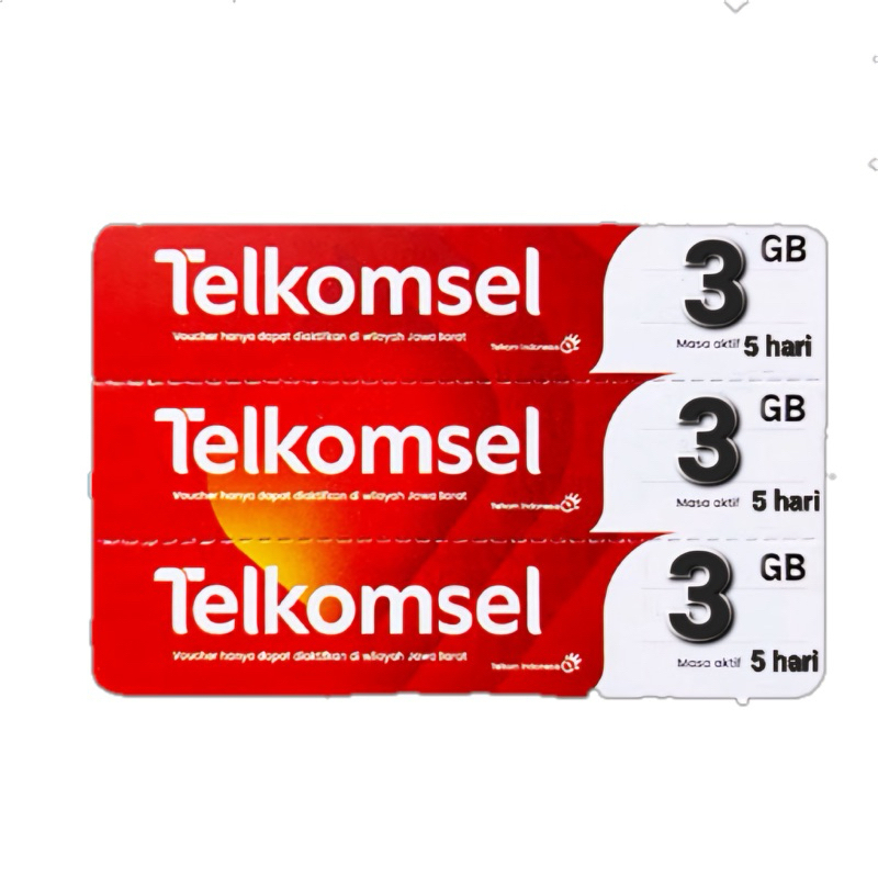 VOUCHER TELKOMSEL 3GB 5HARI