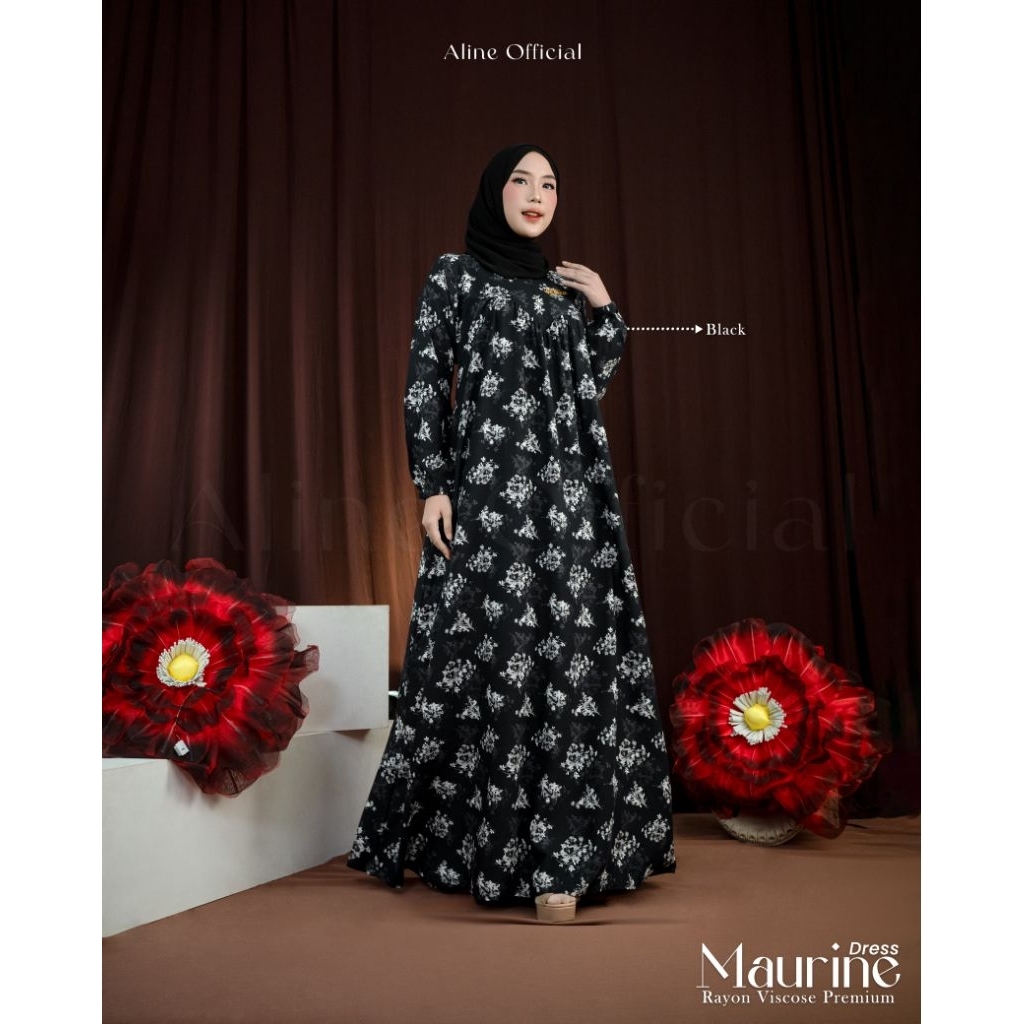 Aline Maurine Dress / Gamis Rayon Premium