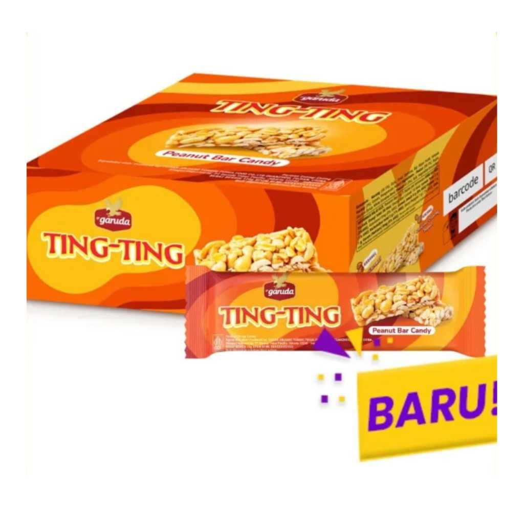 

TING TING PEANUT BAR CANDY ISI 12 PCS