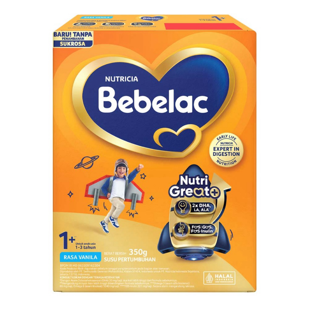 

BEBELAC - BEBELAC 1+ NUTRIGREAT+ KEMASAN BARU TANPA PENAMBAHAN SUKROSA