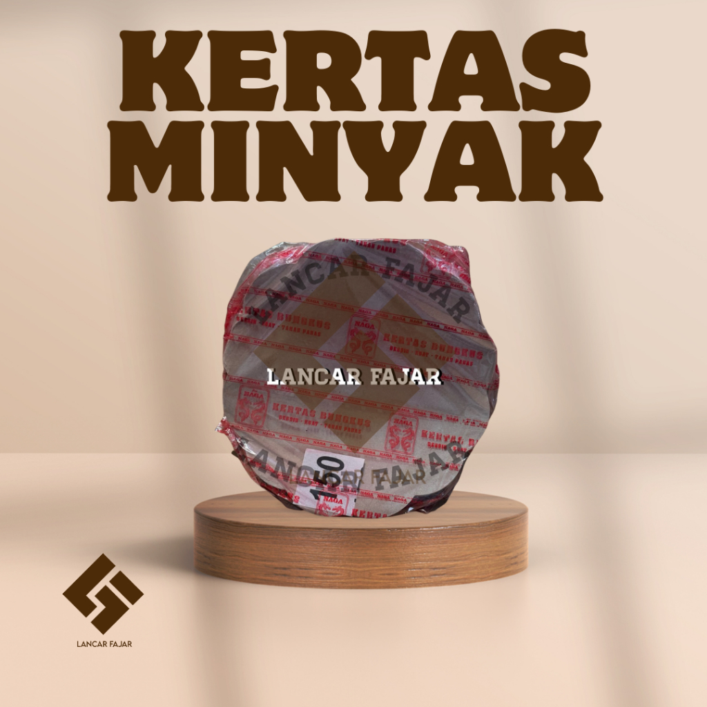 [150 lbr] kertas minyak bunga merk naga merah / naga merah 25 cm / kertas minyak bunga 25cm / kertas