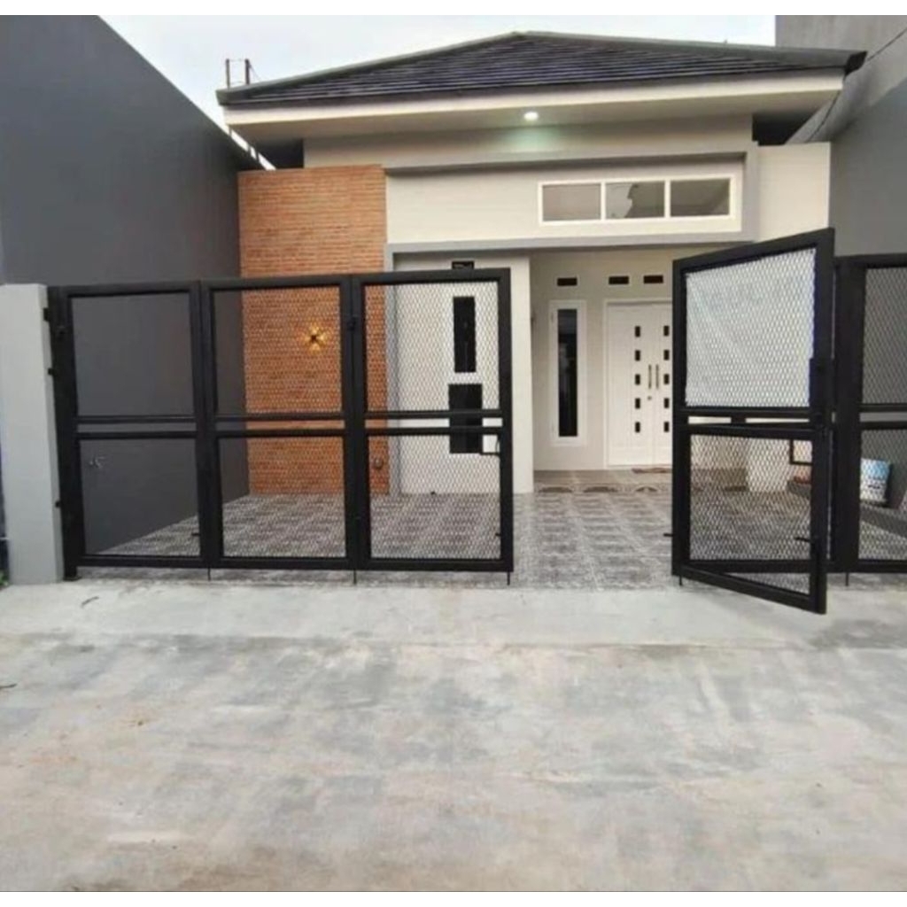 pagar lipat perforated besi galvanis