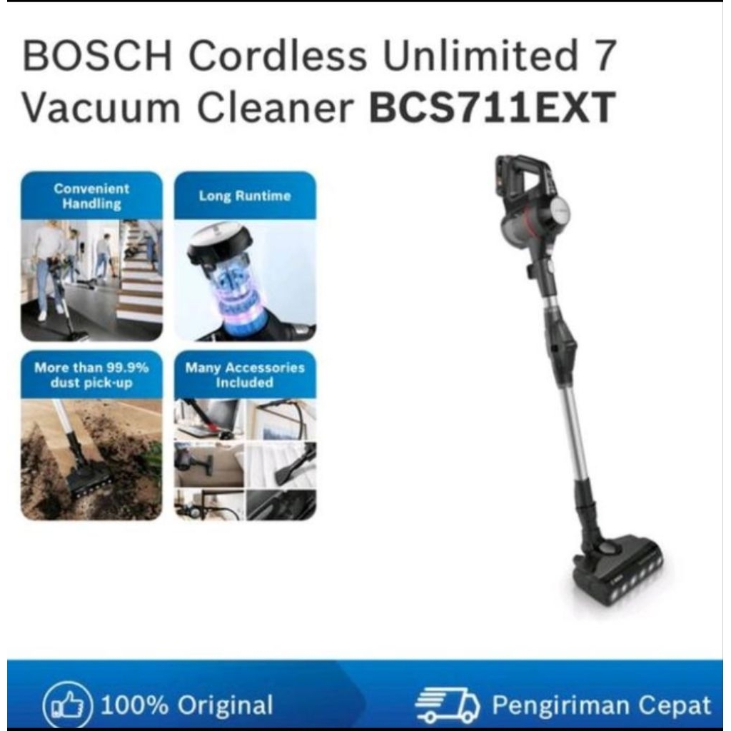 BOSCH BCS711EXT CORDLESS VACUUM CLEANER UNLIMITED 7
