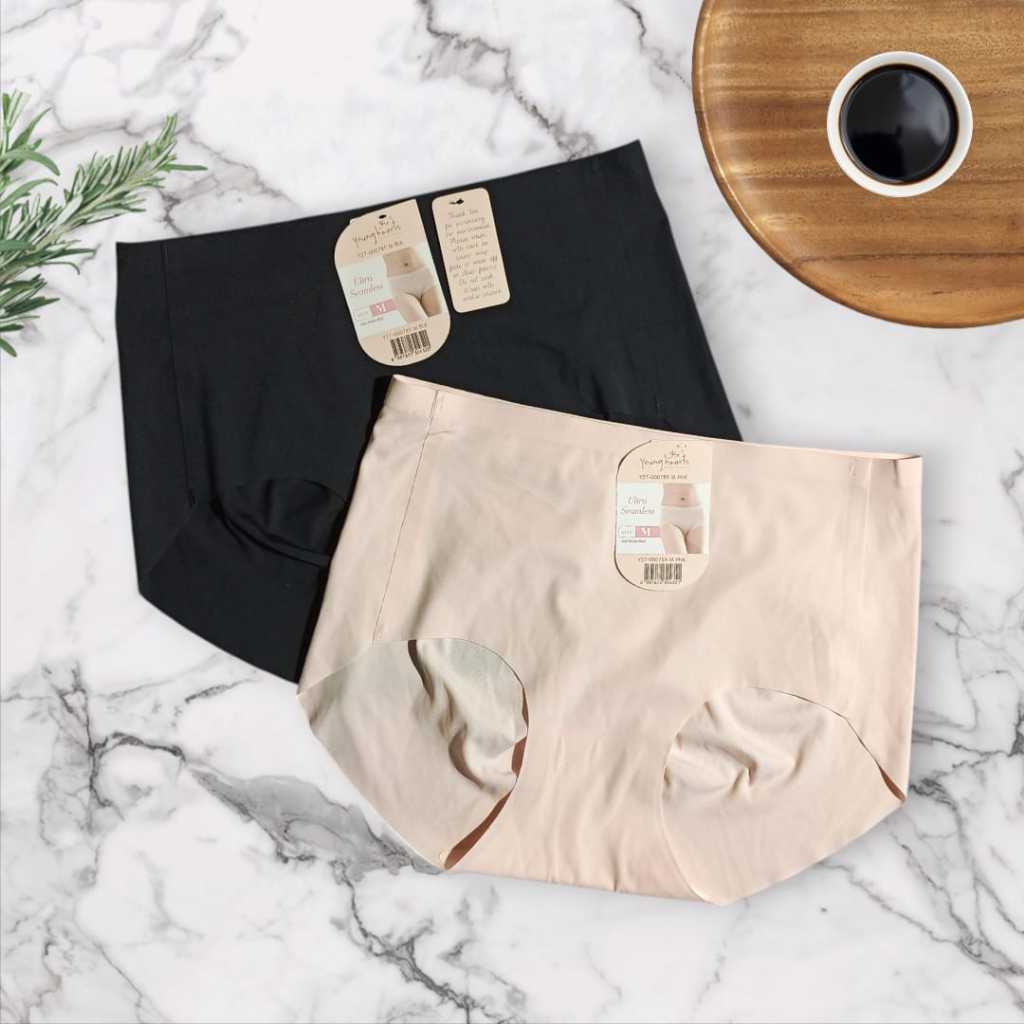 Celana Dalam Wanita YOUNG HEARTS 000789 - Seamless - Mid Waist Midi - Size M-XL