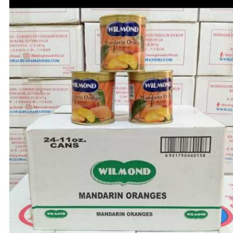 

WILMOND Mandarin Orange in Syrup 312gr / Jeruk Mandarin Kaleng / KARTON ISI 24 KALENG
