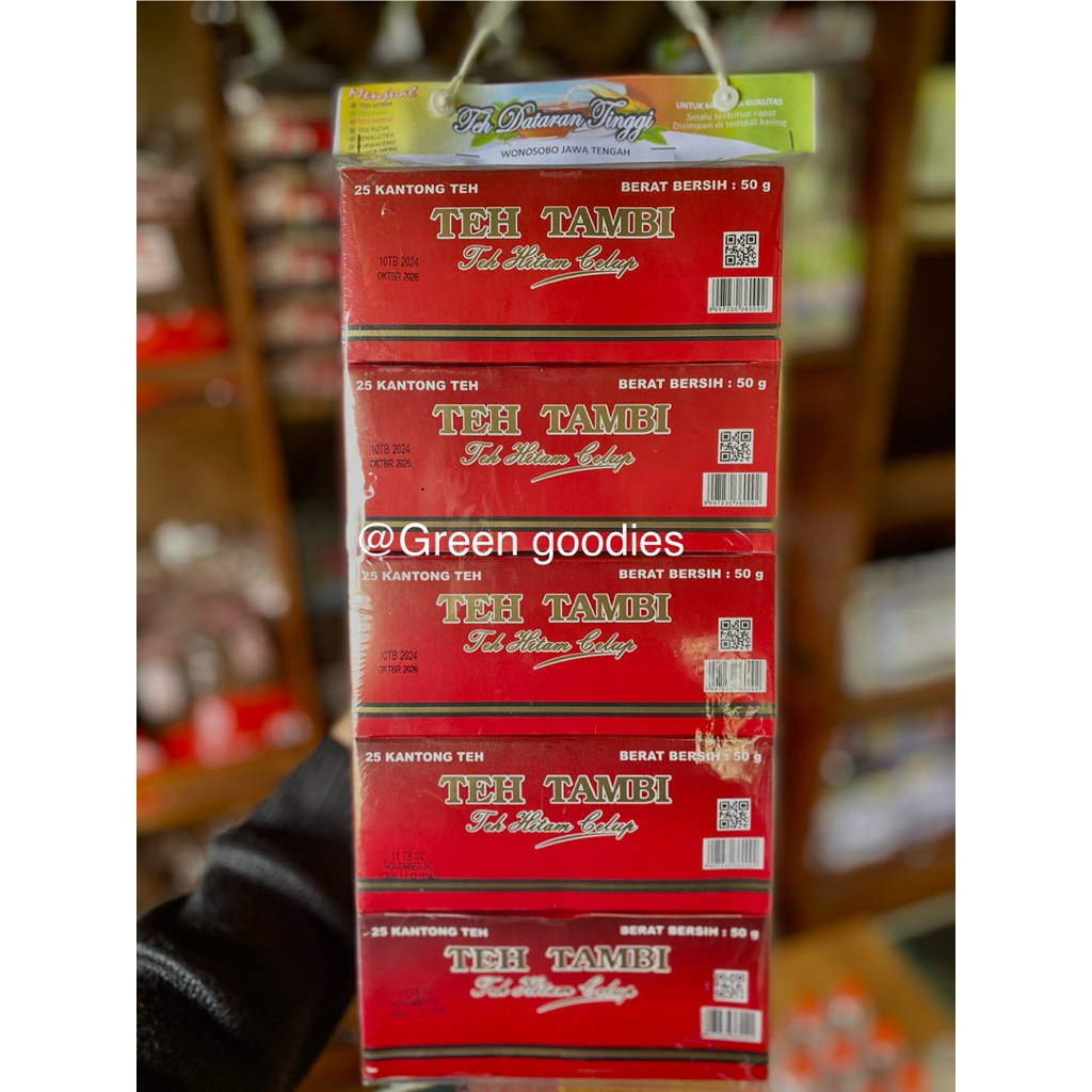 

Teh Tambi Celup hitam premium isi 10 pack