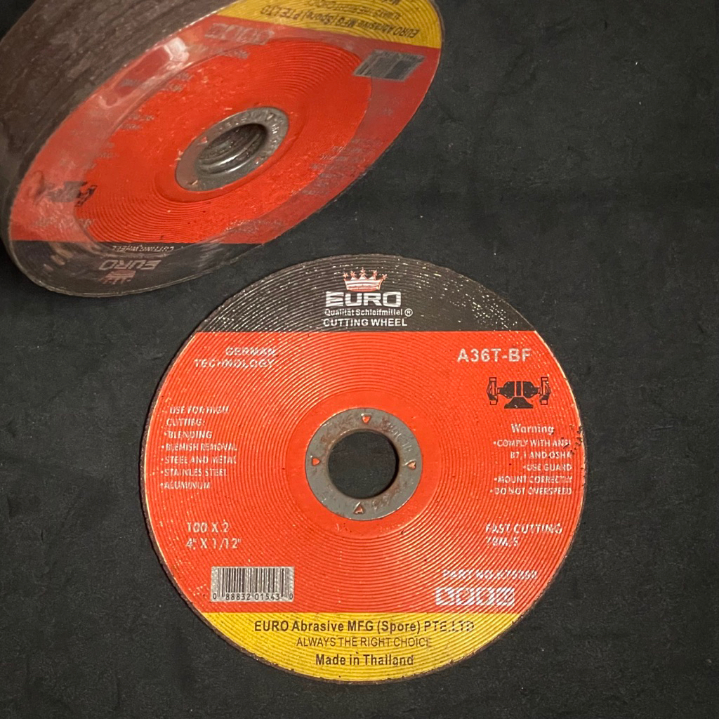 EURO GERINDA POTONG BESI / CUTTING WHEEL / BATU POTONG BESI / GURINDA POTONG BESI