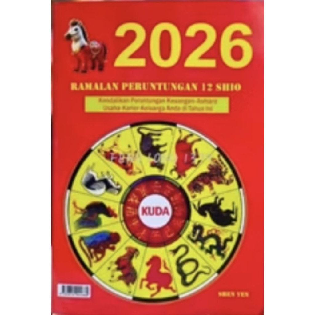 Buku Keberuntungan 12 Shio Tahun 2026 Shio Kuda