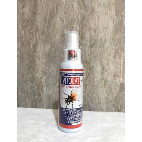 VITOLAT ANTI LARVA LALAT 125ML | OBAT ANTI LALAT DAN LARVA