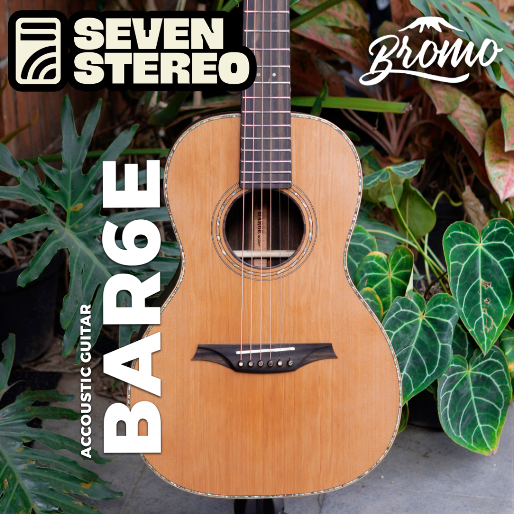 Bromo BAR6 BAR6E Classic Parlor Guitar