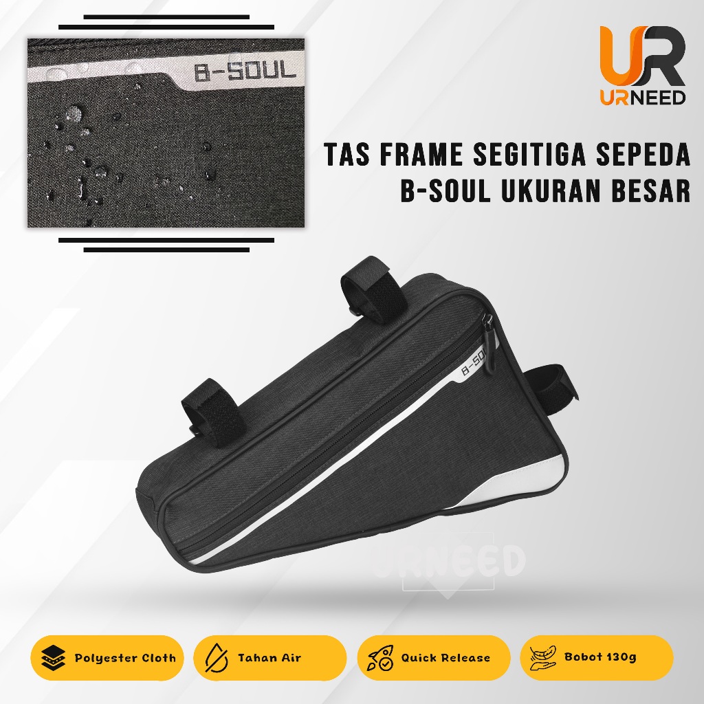 Tas Frame Segitiga Sepeda Merek B-Soul Ukuran Besar