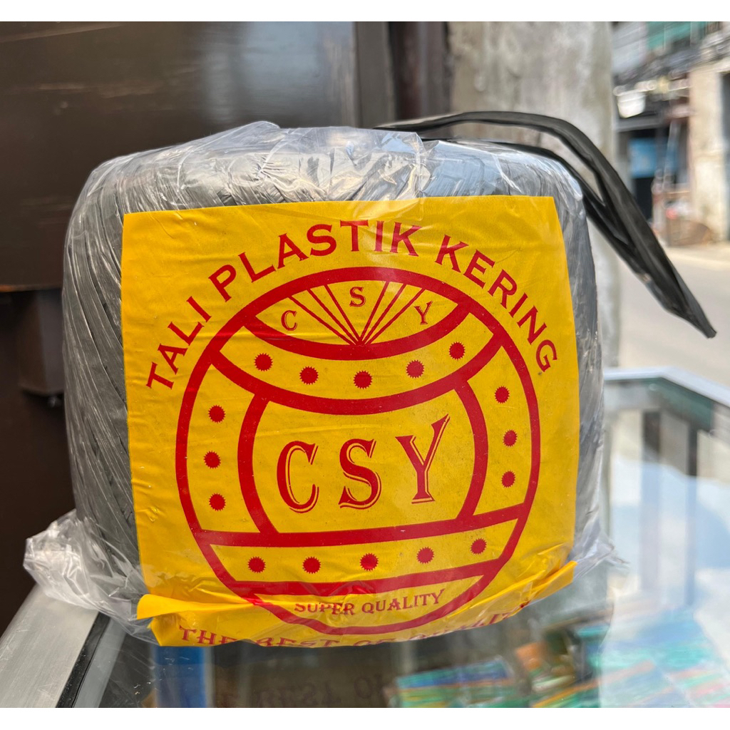 

Tali Rafia Plastik Warna Hitam dan Random 1 Roll Merk CSY
