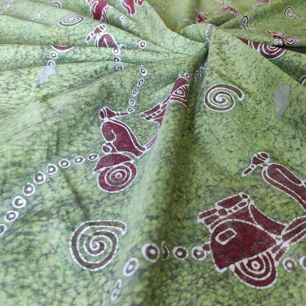 Kain batik tulis antik mix warna alam & sintetis untuk kemeja pria dan wanita