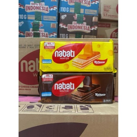 

Nabati Wafer 110gr 1 Karton Isi 24pcs Renyah Tahan Lama