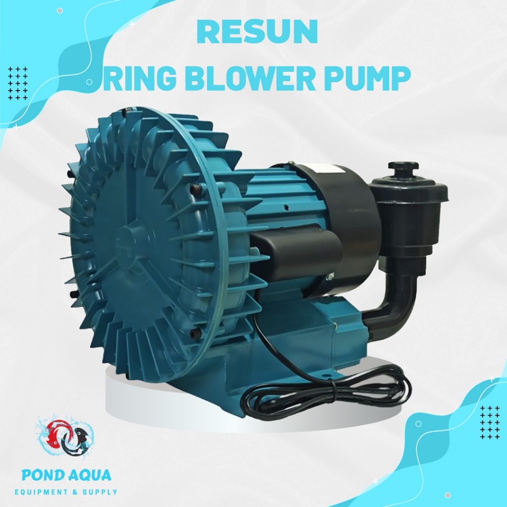 Aerator Kolam Koi Resun GF 370W Air Pump Ring Jet Blower Turbo Pump