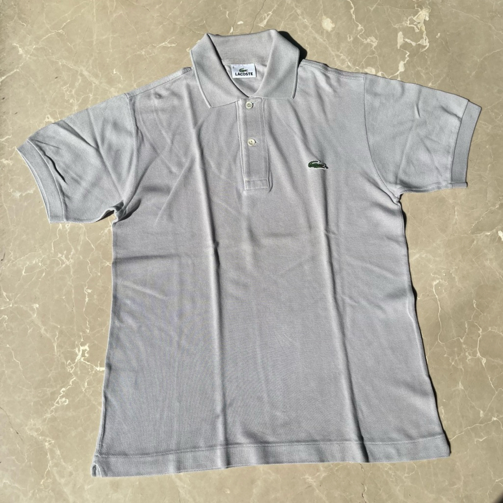 PRELOVED Lacoste Polo Shirt Original | Polo shirt abu abu | Kaos polo abu abu | Grey polo shirt