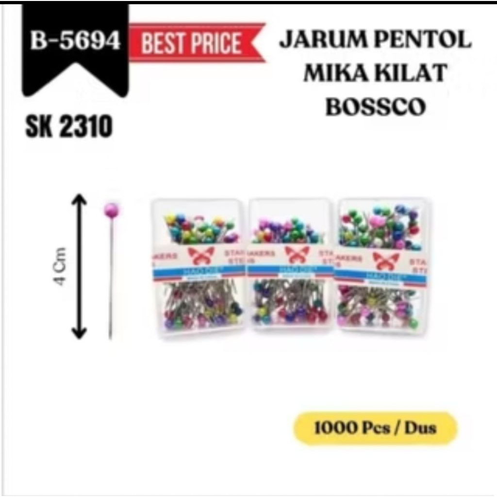 

(ECERAN) JARUM PENTUL BESAR - MIKA KILAT / JARUM PENTUL HIJAB/JARUM PENTUL PREMIUM