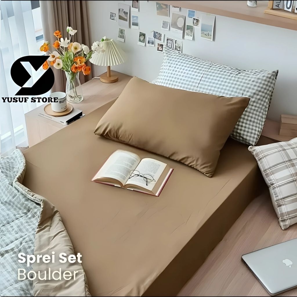 SPREI POLOS SET / SPREI 160X200X30 SPREI 180X200X30 / SPREI TINGGI 30CM / SPREI MOTIF POLOS