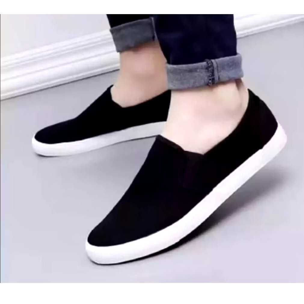 Sepatu Santai Slip-On Pria CVS Denim / Sepatu Pria
