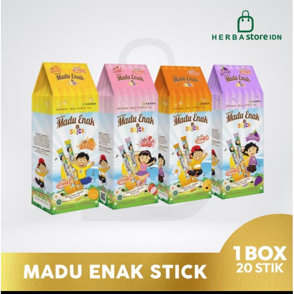 

Herba Madu Enak Stick isi 20 Stick per Box Madu + Vitamin C