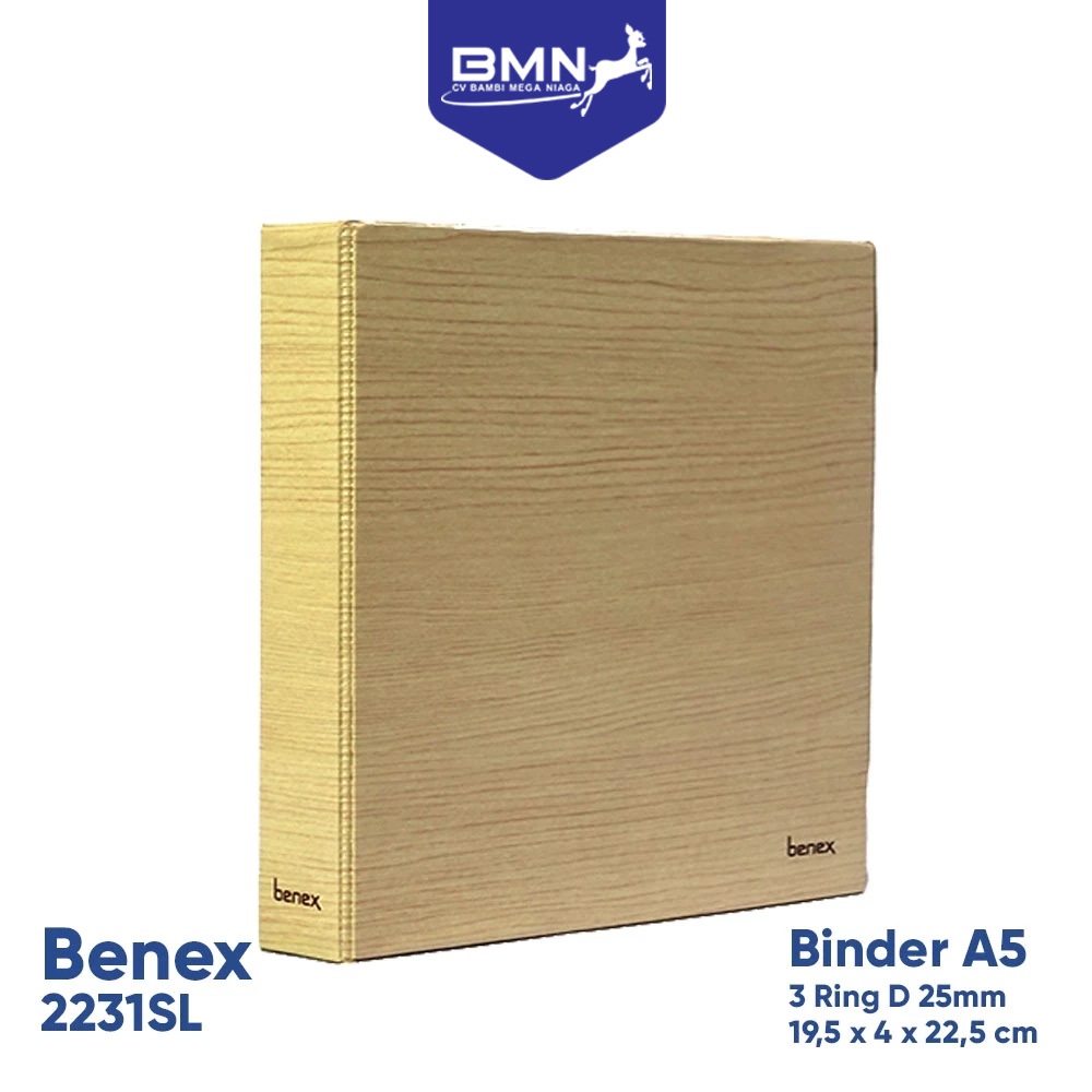 

BENEX Ring Binder A5 3 Ring D-Type MID SIZE 25 mm kode 2231SL