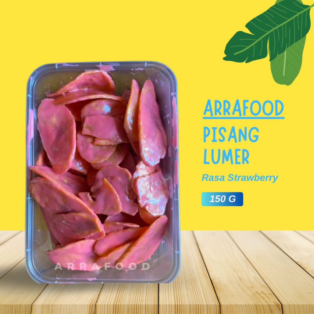 

Keripik Pisang Lumer rasa Strawberry Snack Cemilan