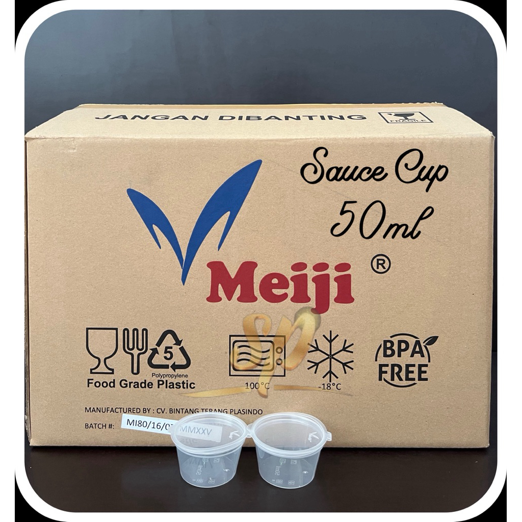 Sauce cup 50ml isi 50pcs / saus cup 50ml
