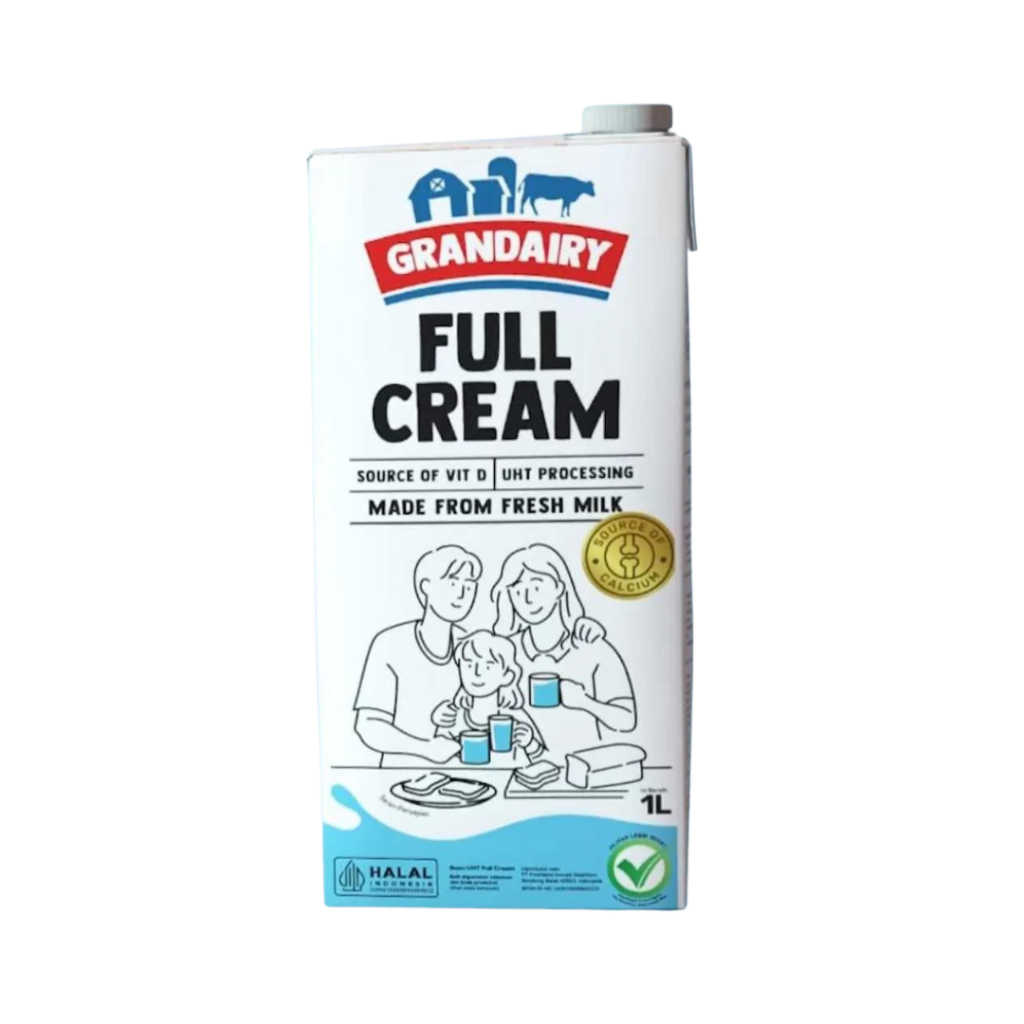

Grandairy Susu UHT Full Cream 1L – Susu Segar untuk Keluarga Sehat!